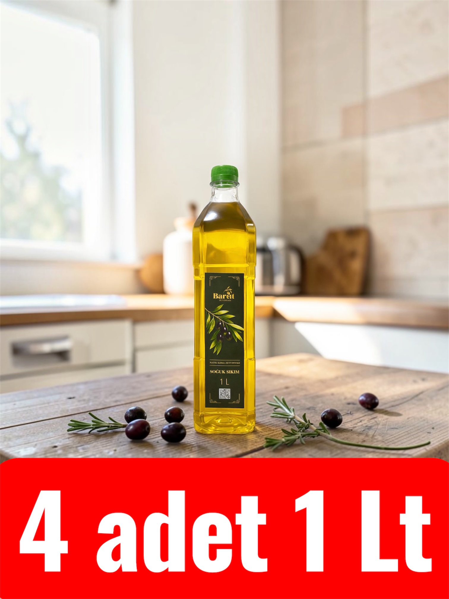 Soğuk Sıkım Sızma Zeytinyağı 4 lt